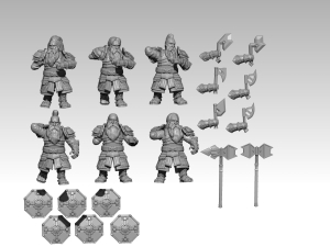 Dwarfs with throwing axes